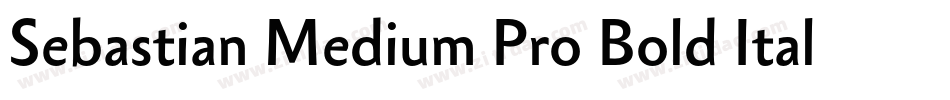 Sebastian Medium Pro Bold Italic字体转换